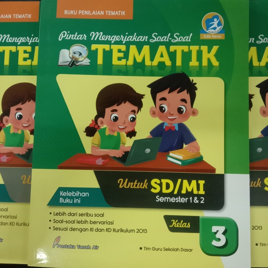 Buku Latihan Soal Ulangan Tematik SD Kelas 3 semester 1 2 tema 12345678
