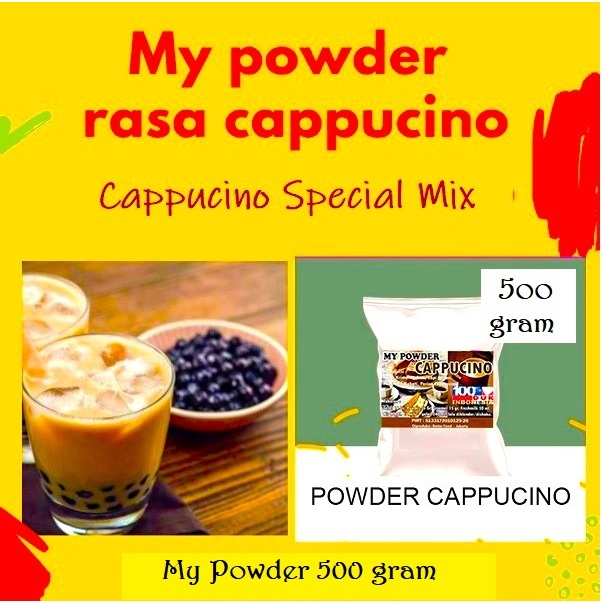 

Bubuk Minuman Cappucino 500gram - Cappucino Kopi Powder Drink