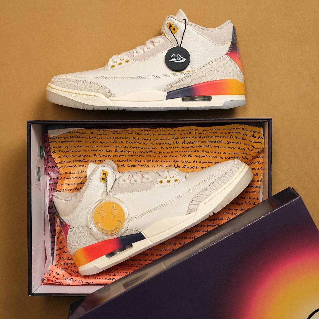 Air Jordan 3 J Balvin Medellin Sunset Men