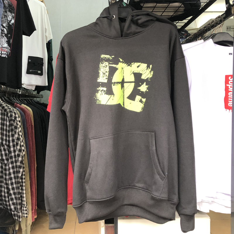 Jaket Hoodie DC Shoes Hoodie Jumper Pullover Bahan Cotton Fleece