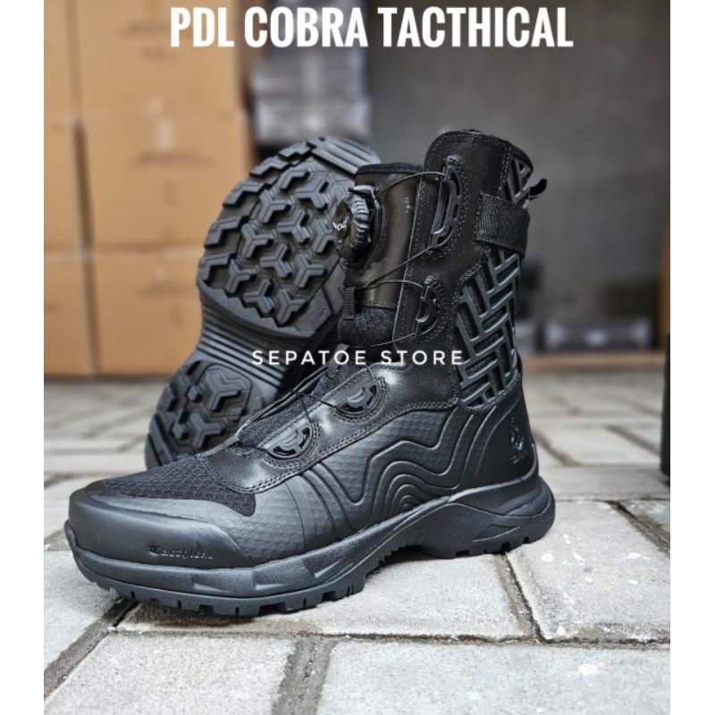 SEPATU PDL TALI PUTAR TACTICAL COBRA KULIT ASLI SEPATU PDL TALI PUTAR TACTICAL