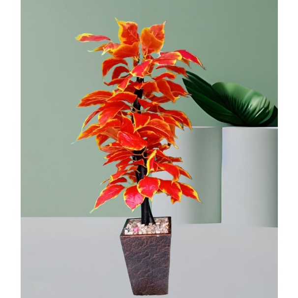 pohon simpu hias plastik dekorasi rumah/bunga pajangan sudut ruangan tamu