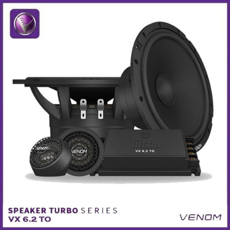 Speaker split 2 way venom VX 6 2 to turbo 6.5inch - venom VX 62 - vx 62
