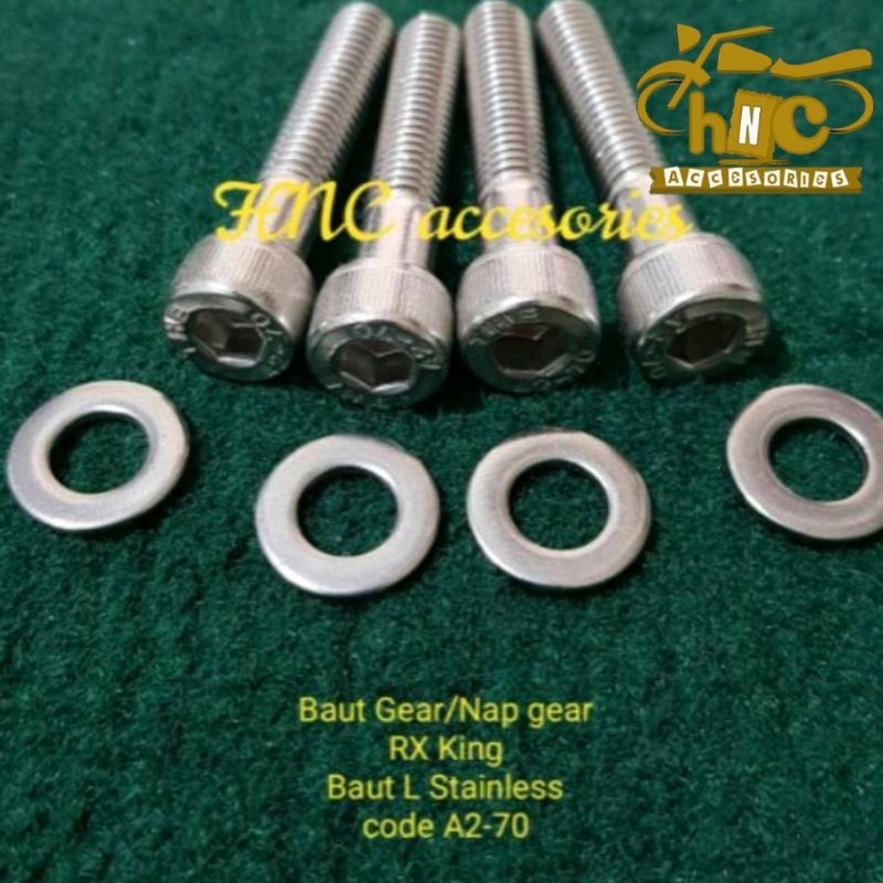 BAUT L STAINLESS SET GEAR ATAU NAP GEAR GIR RX KING