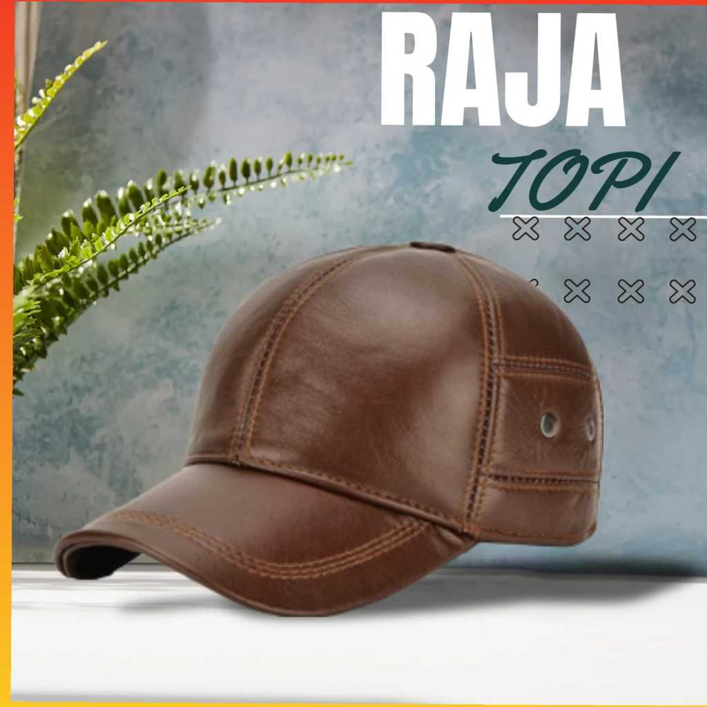 NEW TOPI KULIT KOMANDO TERBARU PRIA/TOPI KULIT ORIGINAL