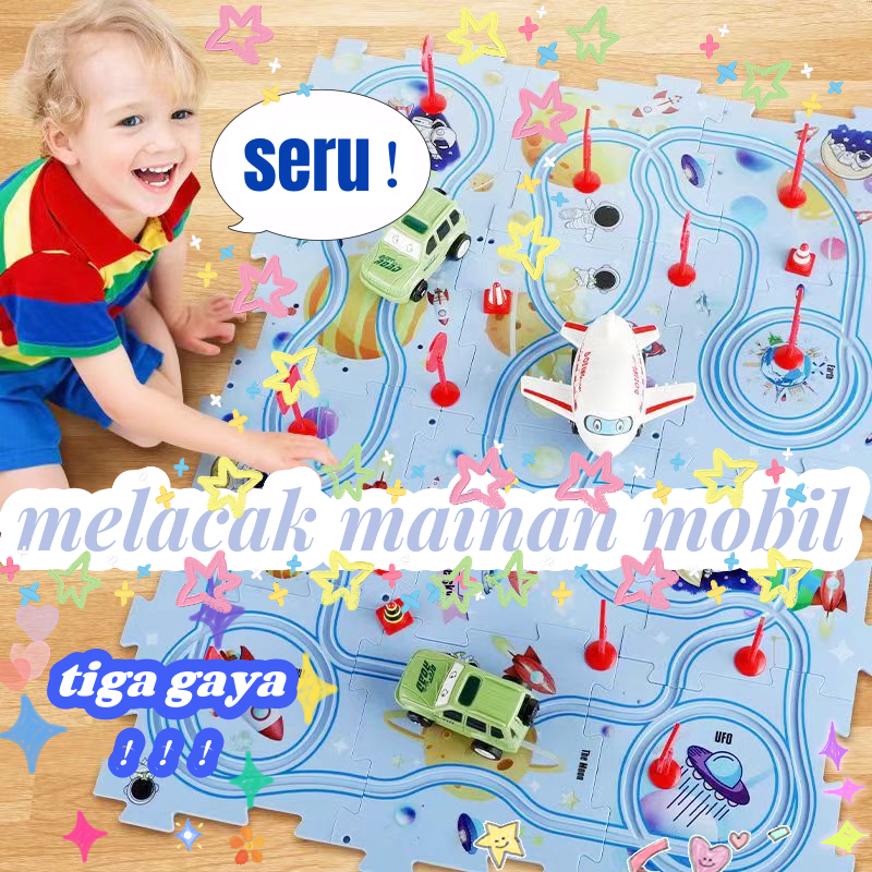 [COD] Mainan kereta api Gerobak mainan edukasi anak / mobil mainan Banyak mobil mainan kecil mobil m