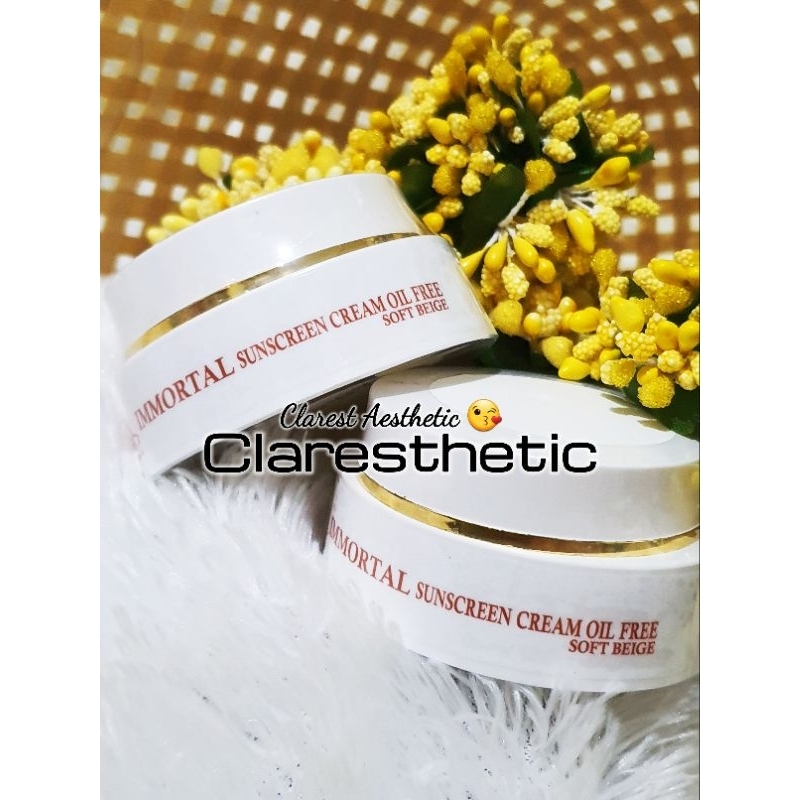 IMMORTAL SUNSCREEN CREAM OIL FREE SOFT BEIGE