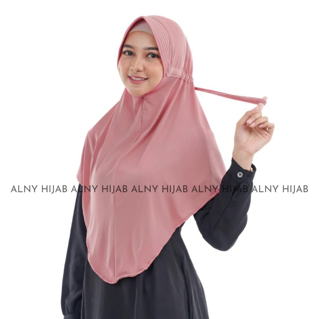 Jilbab instan Serut Jumbo / jilbab serut polos jumbo Jersey syari / Jilbab Serut jumbo Khimar jumbo