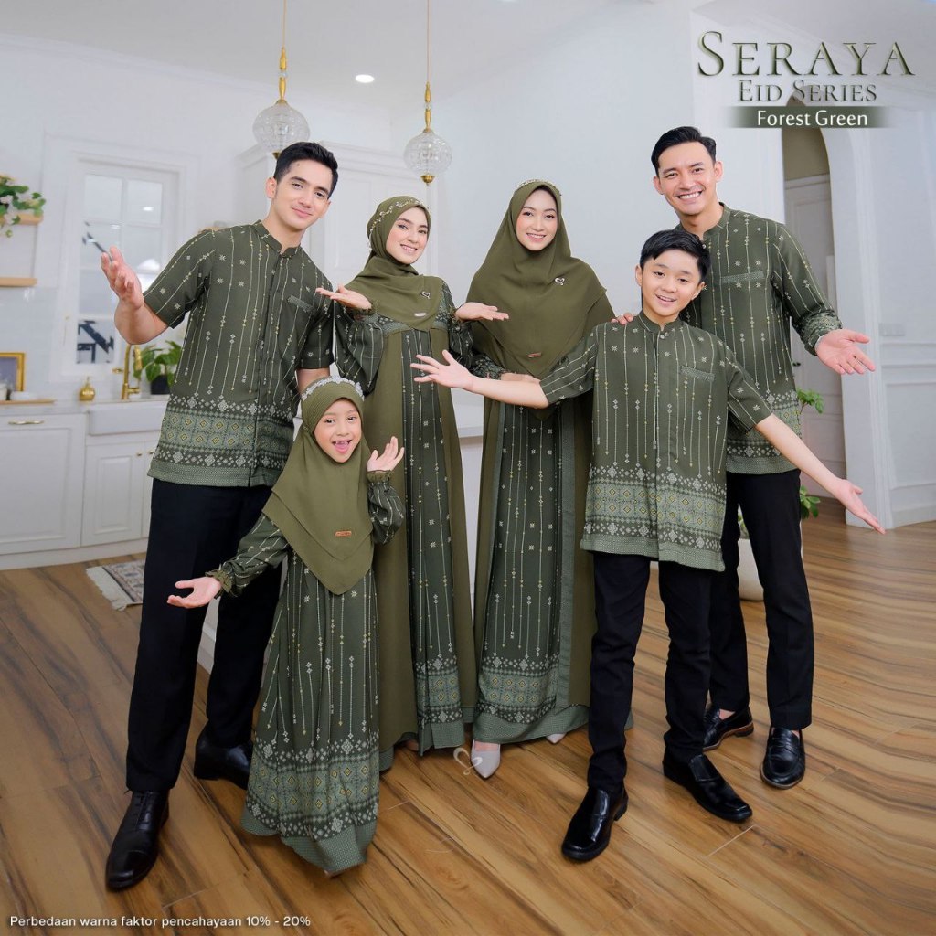 PRE ORDER SARIMBIT SERAYA BY SALVINA HIJAB FREE BROOCH eid SERIES GAMIS LEBARAN COUPLE GAMIS HARI RA