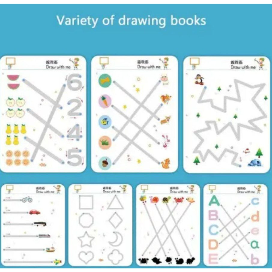 

KIDS TRACING WORKBOOK SET