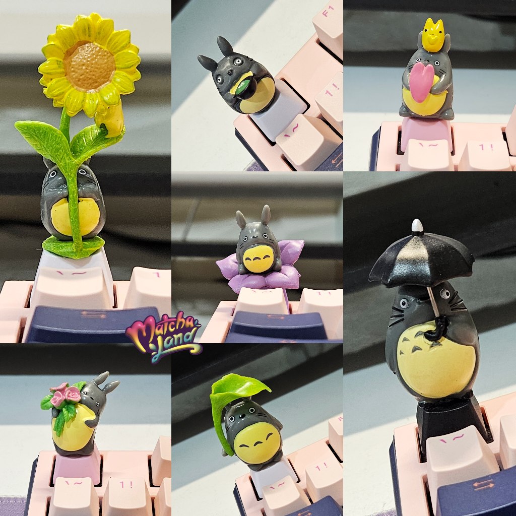 My Neighbor Totoro Ghibli Keycaps Mechanical Keyboard,  Totoro Ghibli Anime keycaps mekanikal | Matc