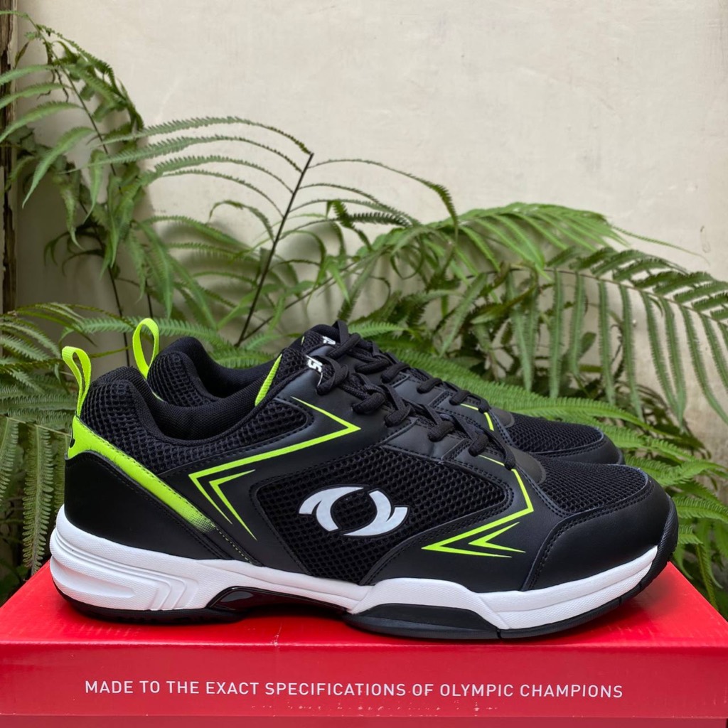 SEPATU ASTEC PRIA ASTEC HALLER BADMINTON BLACK LIME & RED BLACK BULUTANGKIS COD ORIGINAL SEPATU OLAH