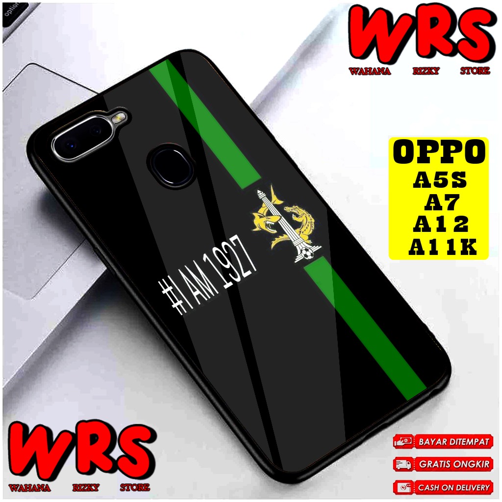 Case  OPPO A3S A1K A5S A7 A11K A12 A5 A9 2020 Motif CLUB BOLA PERSEBAYA Case Karakter,Anime,Abstrak,