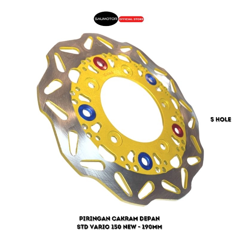 Piringan cakram Vario 150 new 5 lubang baut Piringan 190 mm standar variasi IGW