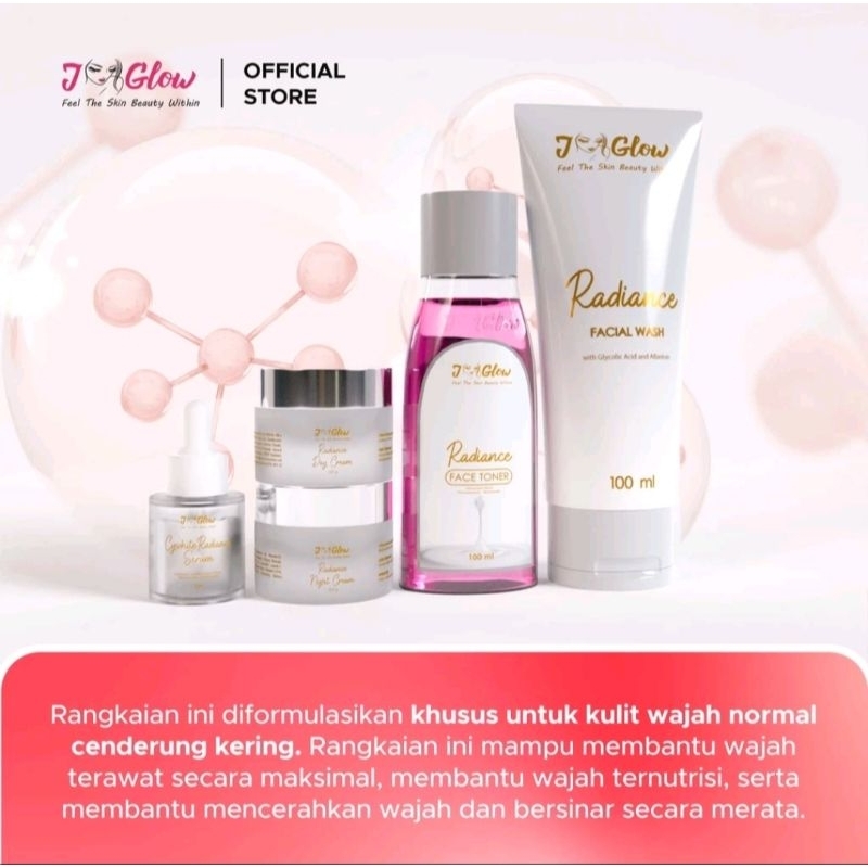 JGLOW RADIANCE WHITENING / JGLOW SKINCARE PAKET RADIANCE WHITENING