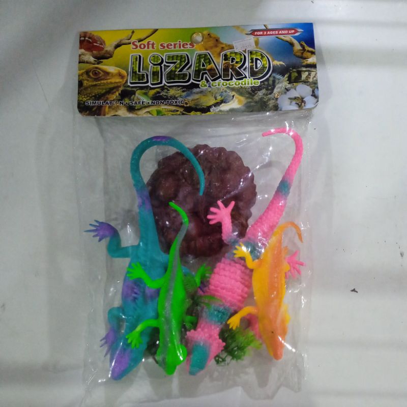 mainan animal soft series lizard