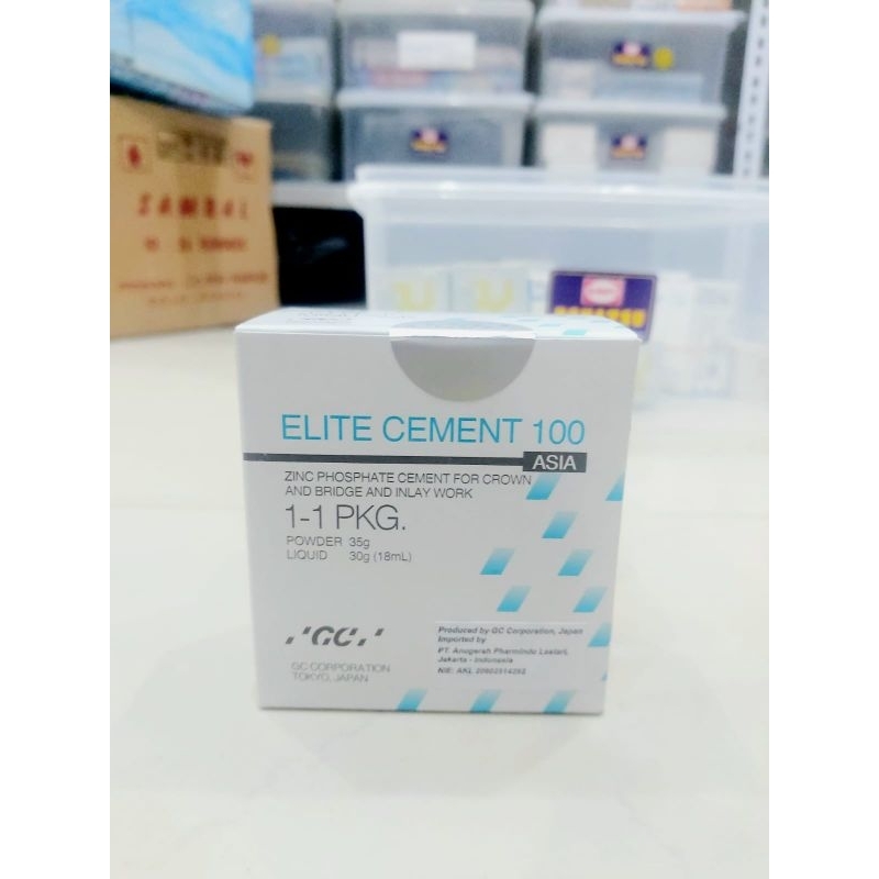 GC Elite Cement mini pack zinc phospate semen zinc fosfat lem crown gigi palsu