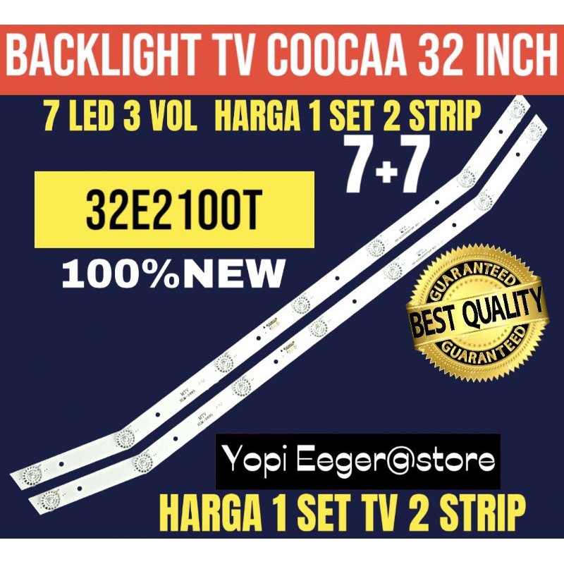 BACKLIGHT TV LCD LED COOCAA 32 INCH 32E2100T BACKLIGHT TV COOCAA