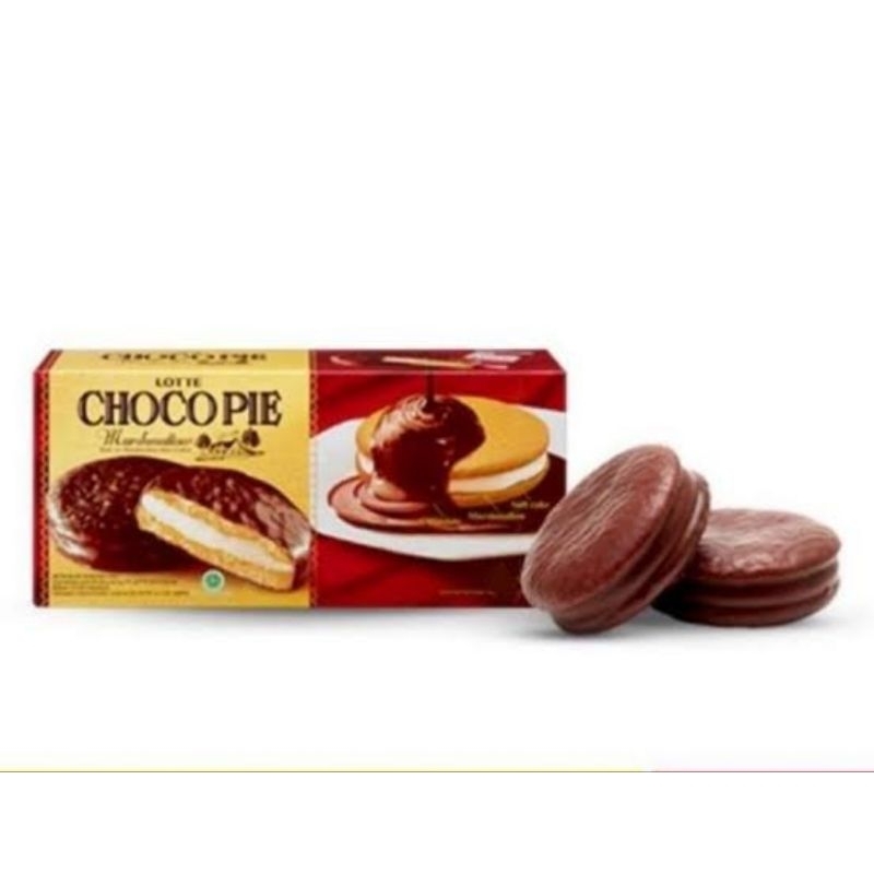 

lotte chocopie coklat 1box isi 12pc x26 gram...