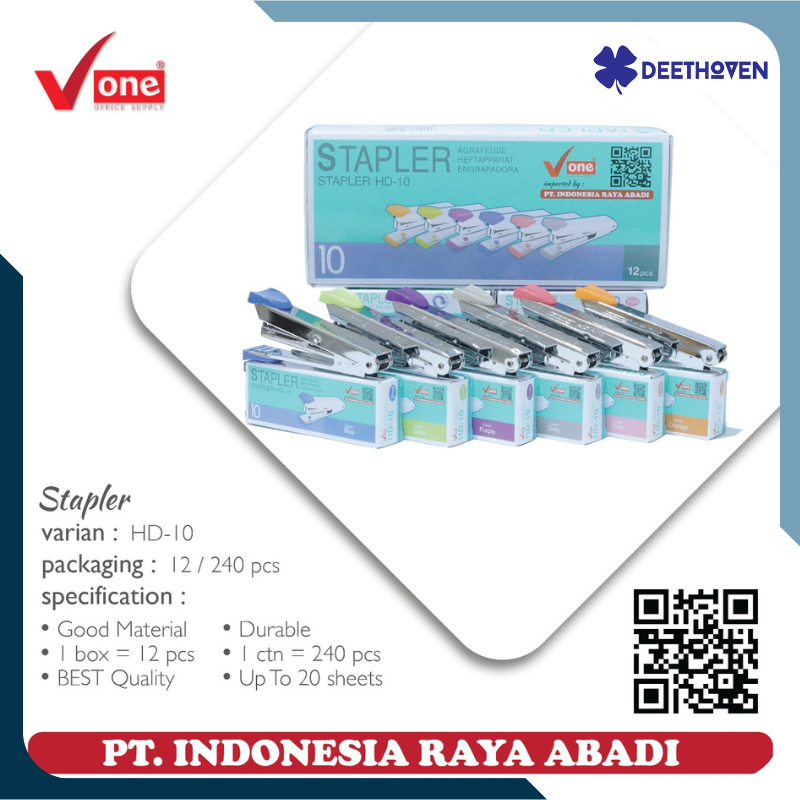 

STAPLER HD-10 (Standar) merk V-ONE High Quality