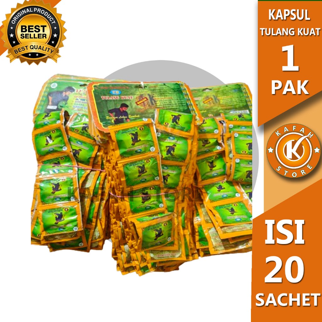 JAMU TRADISIONAL TULANG KUAT RENCENG 1 PAK ISI 20 SACHET KAFAH STORE