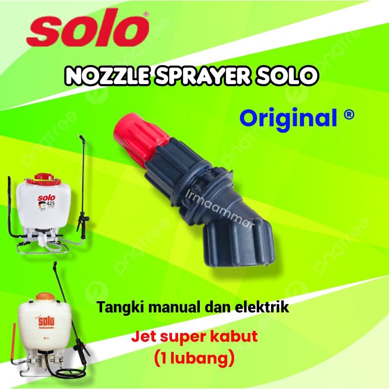 Nozzle SOLO 425 adjustable nosel red elbow 1 lubang bengkok | spuyer semprot hama pertanian