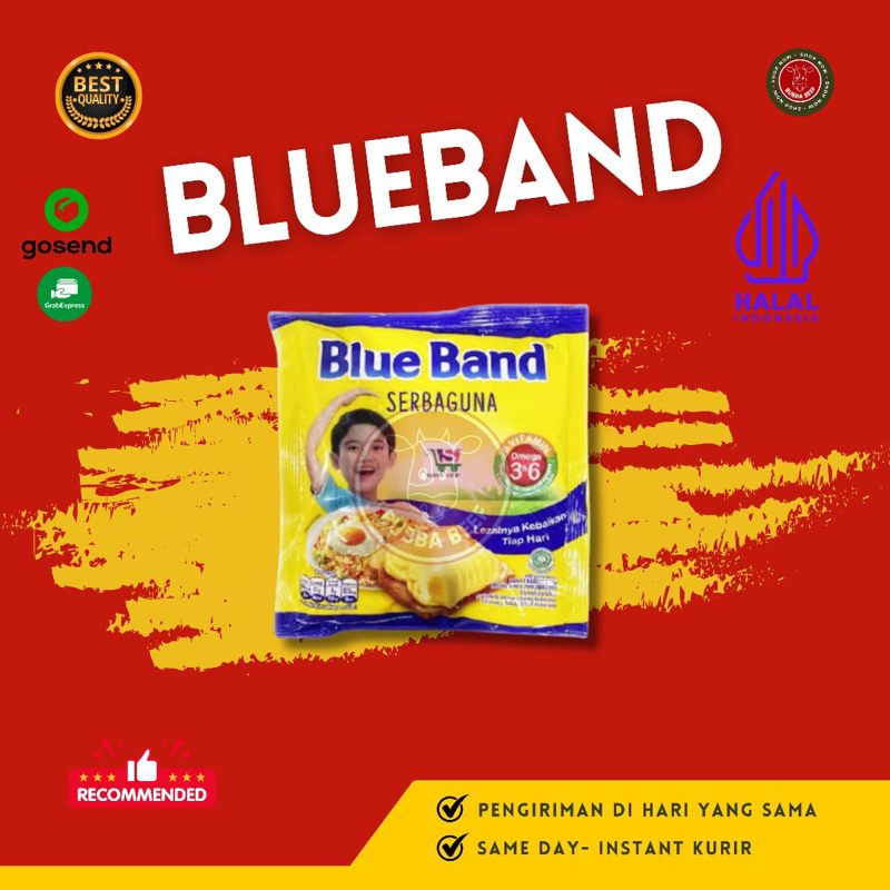 

Blue Band 200gr | Margarin Kuning Serbaguna Blue Band | Blue Band Margarin | Blue Band Mentega | Bahan Kue Blue Band