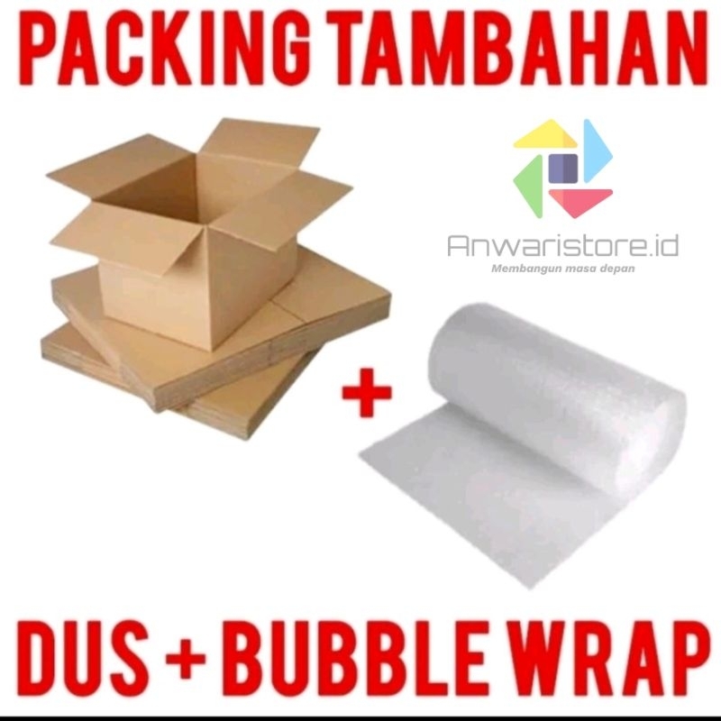 

Packing tambahan kardus + buble wrap