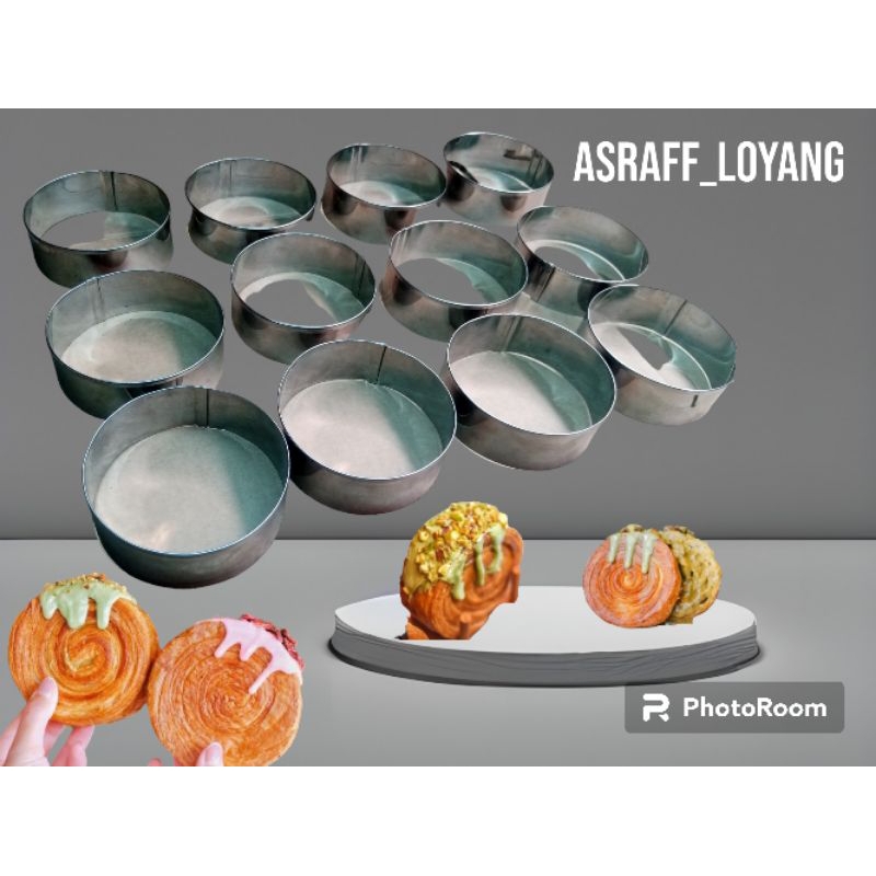 ring cutter bomboloni 9x4 isi 12 pcs ring bulat cromboloni