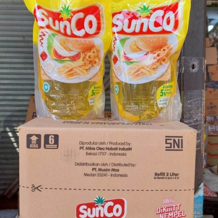 Sunco Minyak Goreng 1 Dus 6 Pcs [ 2 Liter ]