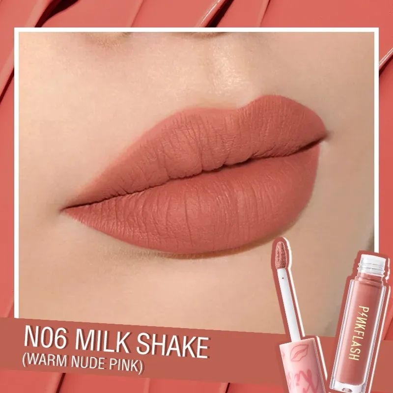 Pinkflash L01 lasting Matte Lipcream - N06 Milk Shake