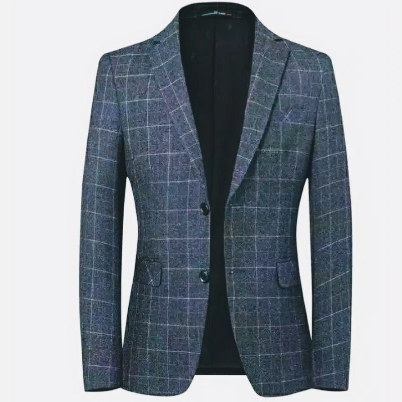 blazer kotak - blazer kotak pria - jas motif kotak