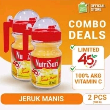 

Nutrisari Jeruk Manis 2 x 300 gram Botol Kaca