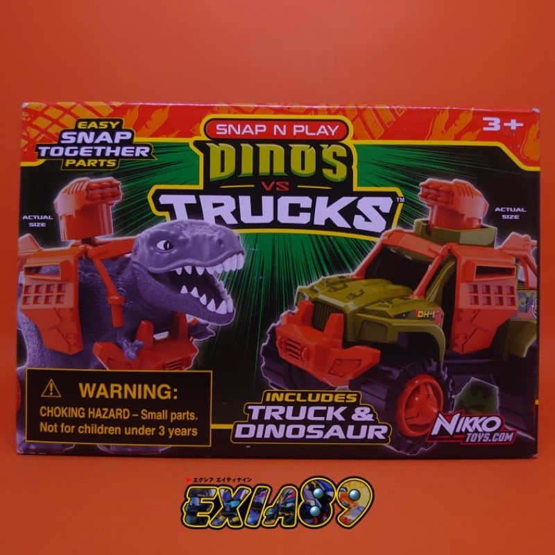 Snap N Play Dinos VS Trucks (1) Nikko Toys