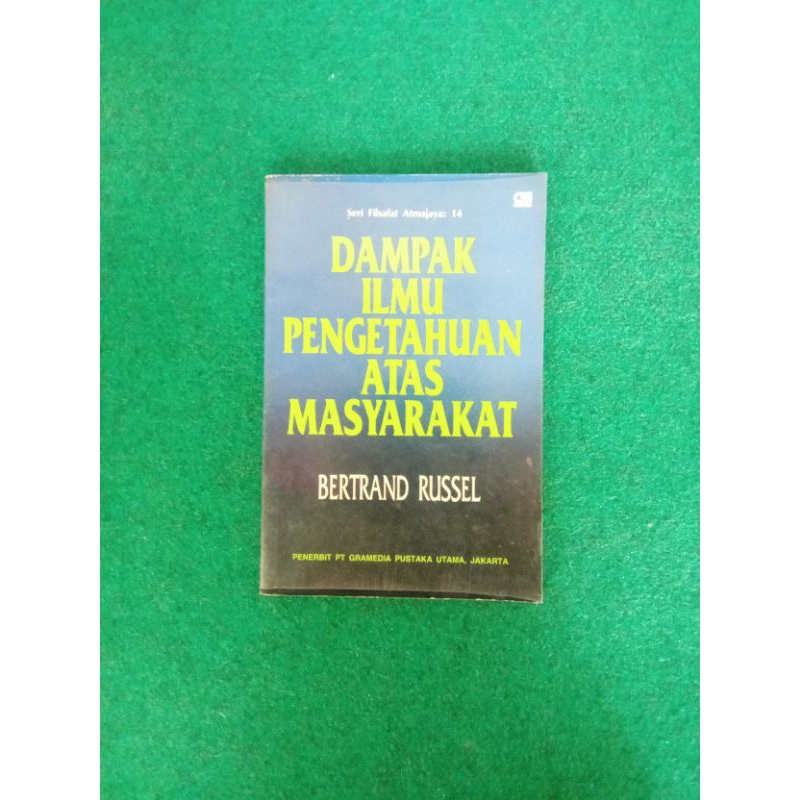 ORIGINAL Buku Dampak Ilmu Pengetahuan atas Masyarakat - Bertrand Russell