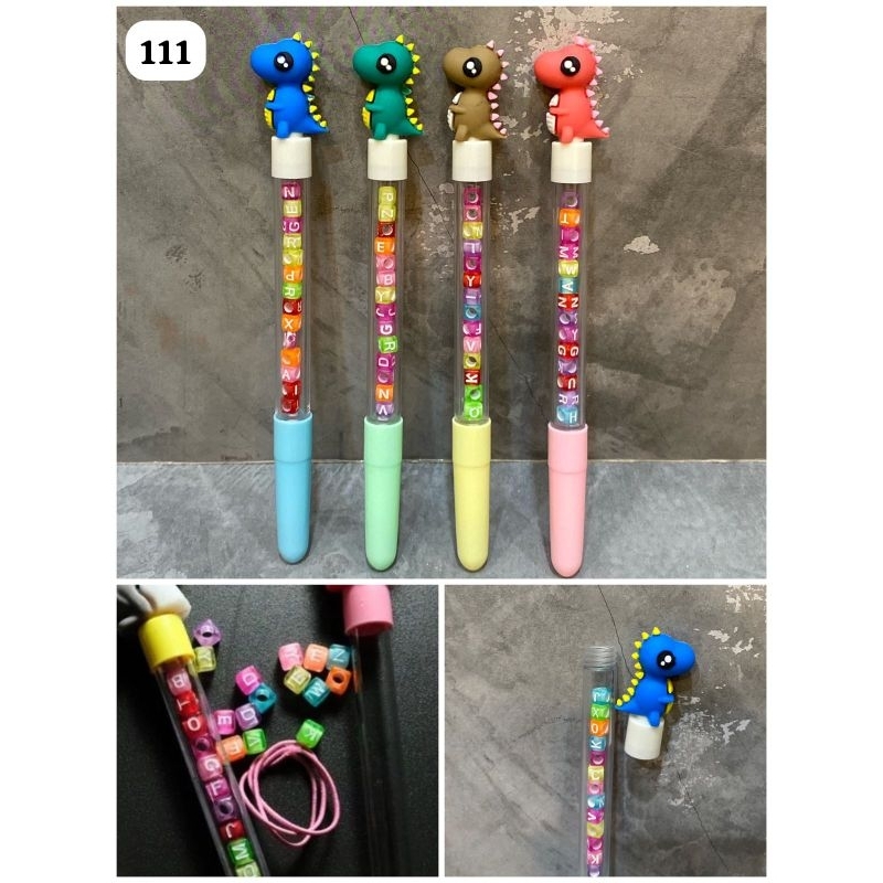 

PULPEN GEL GELANG MOTIF DINO SUPER LUCU UK 19 /1 PCS