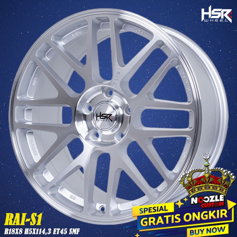 Velg Mobil HSR Ring 18 Baut 5 Terbaru Pelek Racing innova Civic Ring 18