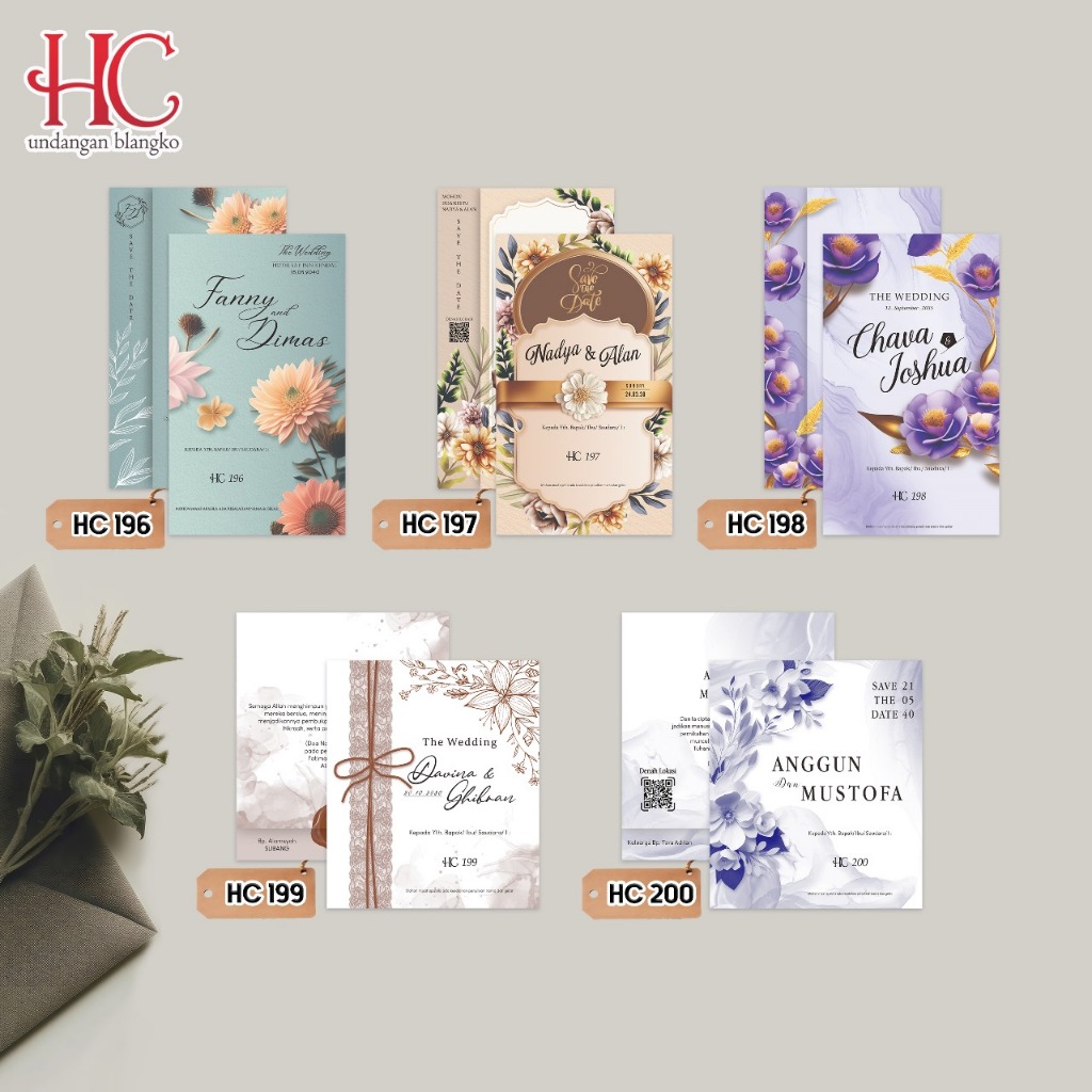 

UNDANGAN WEDDING CETAK (Free Kemasan + Label Nama) - EDISI HC