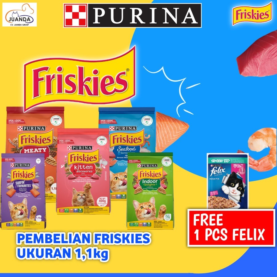 Friskies Adult Meat Grills 1,1Kg Friskies Dewasa - Makanan Kucing Friskies