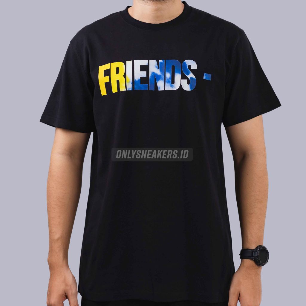 VLONE X FRIENDS TIE DYE BLACK TEE