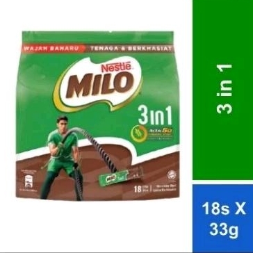 

Milo 3 in 1/Milo Active - Go 3in1 isi 18Sachet