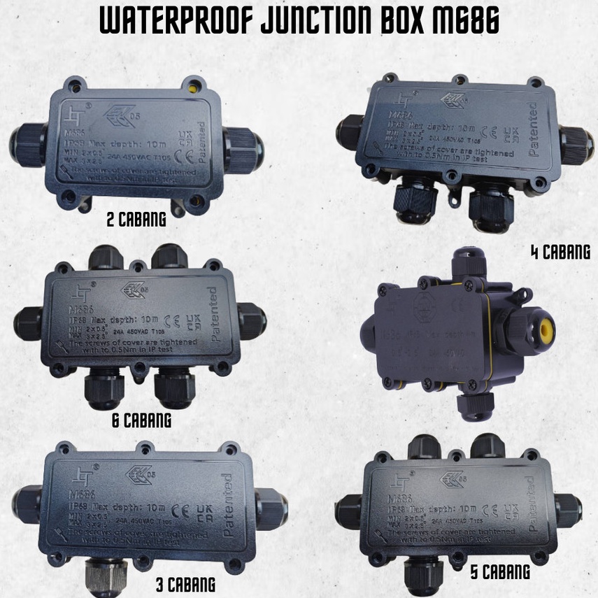 Junction Box Connector Waterproof 23456 Ways  M686 Anti Air  P