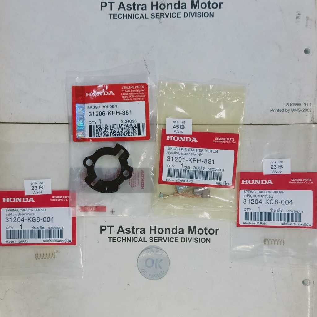 32101 KPH 881 31204 KG8 004 RUMAH HOLDER ARANG ARENG STATER STARTER PER SPRING BRUSH CB 150 CRF SUPR