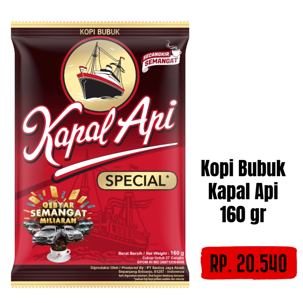 

KAPAL API Special Merah Pouch 160 gr