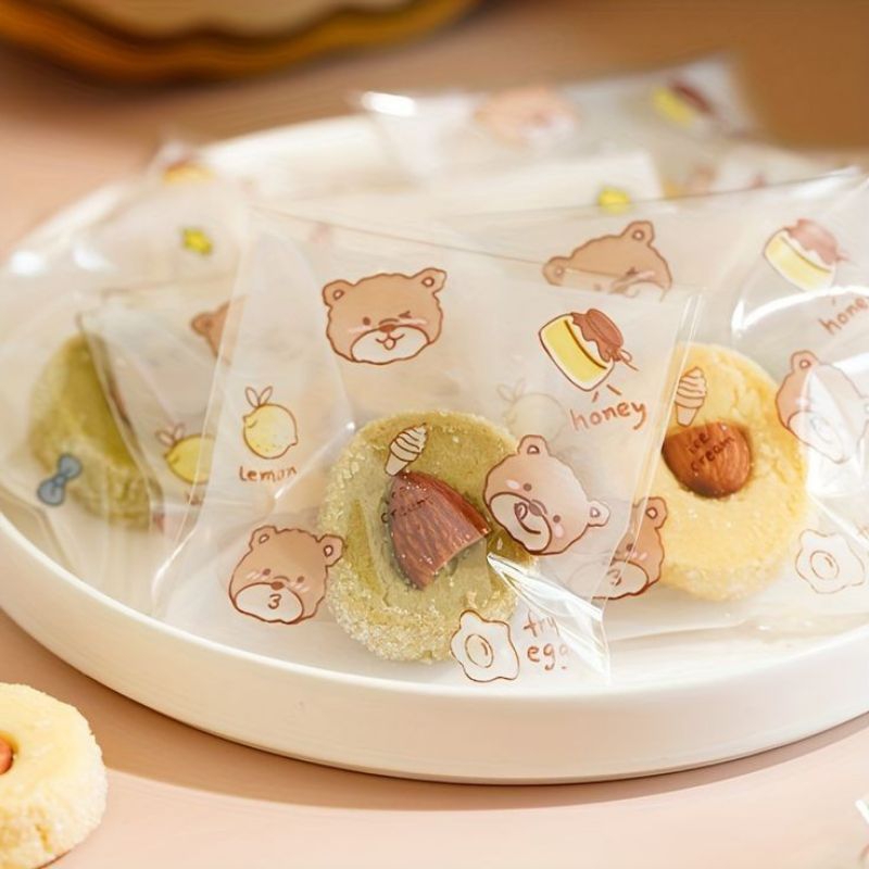 

Plastik packaging kue 7x7 kawaii cute cookies packaging imut korea style