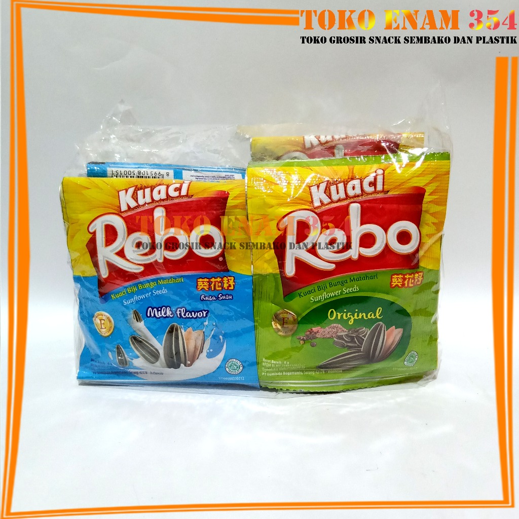 

Kuaci Rebo renceng isi 10 pcs x 10 gram