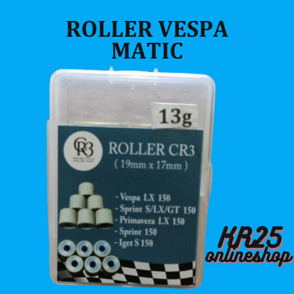 ROLER ROLLER VESPA MATIC CR3 SPRINT LX PRIMAVERA Iget S150 3V 2V  13gram