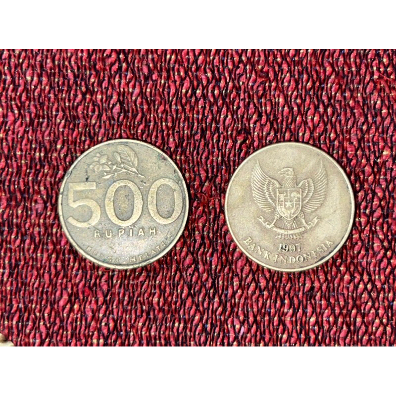 uang koin kuno 500 rupiah tahun 1997