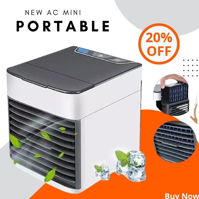 Harga Termurah AC PORTABLE AIR COOLER  AC MINI  MINI AC COOLER PORTABLE  KIPAS ANGIN PORTABLE PENDIN