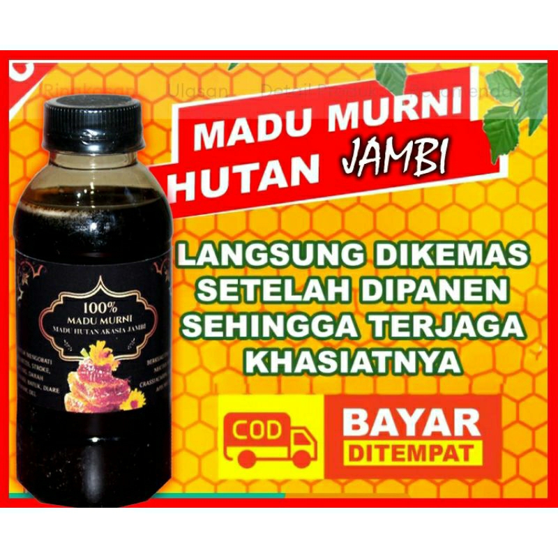 

MADU MURNI / MADU KESEHATAN 100% ASLI 250ml